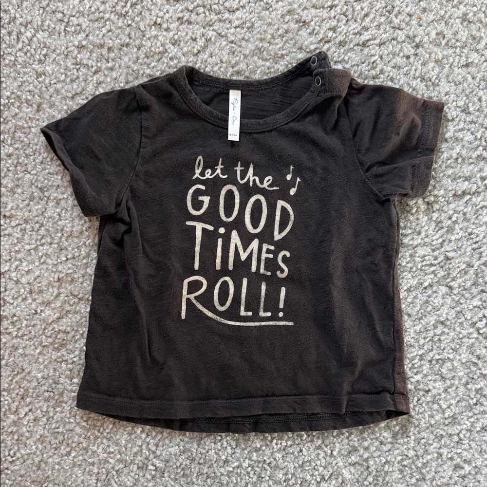 Rylee + Cru Black Kids T-Shirt with Fun Slogan